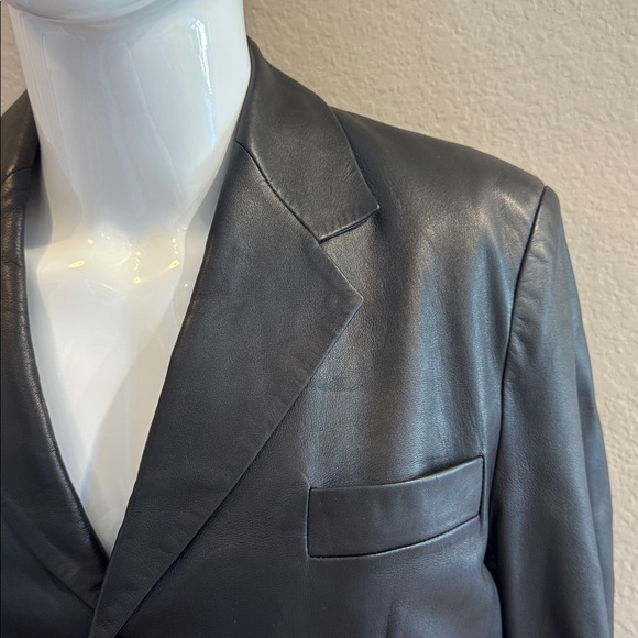 Ted Baker Other - Ted Baker London‎ Blue Leather Jacket